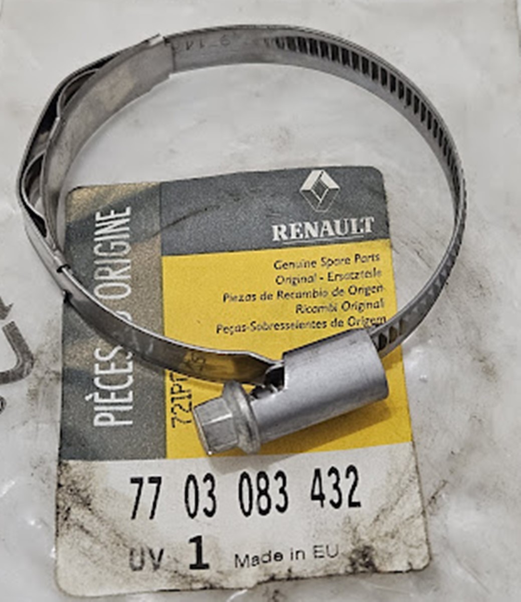 Abraçadeira de Aço Inox 40x60x9mm Renault Duster Fluence Kangoo - 7703083432 - Imagem 2