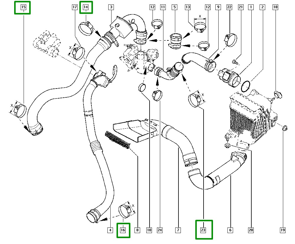 Abraçadeira de Aço Inox 40x60x9mm Renault Duster Fluence Kangoo - 7703083432 - Imagem 4