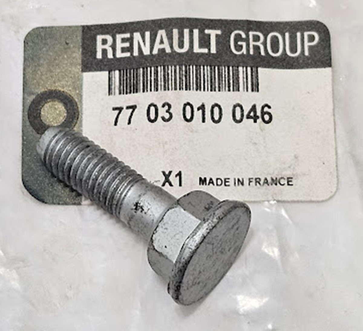 Parafuso de Aço M8 Haste Setora de Marcha Renault Clio II - 7703010046