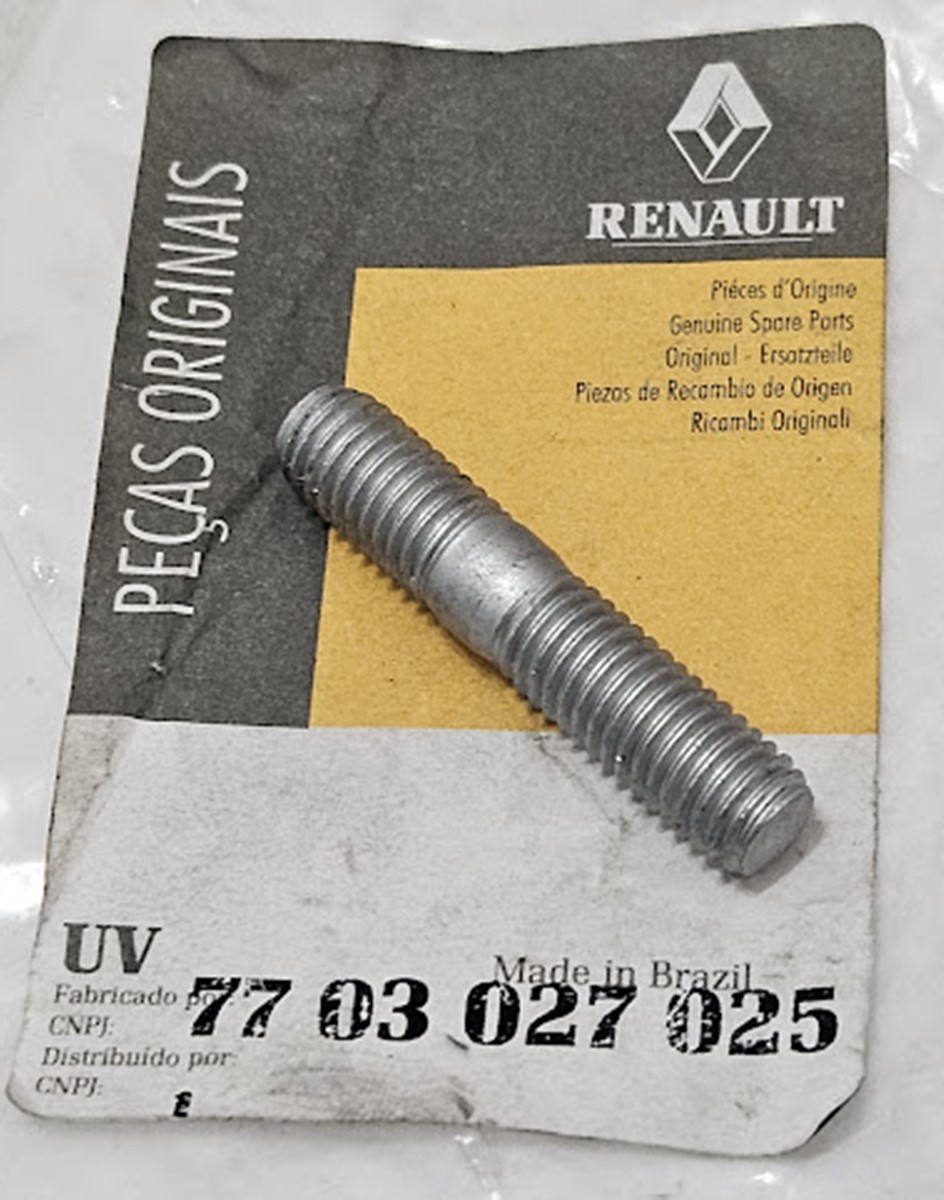 Prisioneiro Cabeçote do Motor M8 Renault Master II - 7703027025