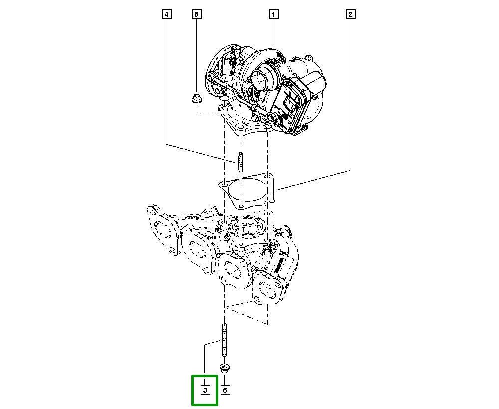 Prisioneiro de Aço Coletor Renault Clio III - 8200045119 - Imagem 3