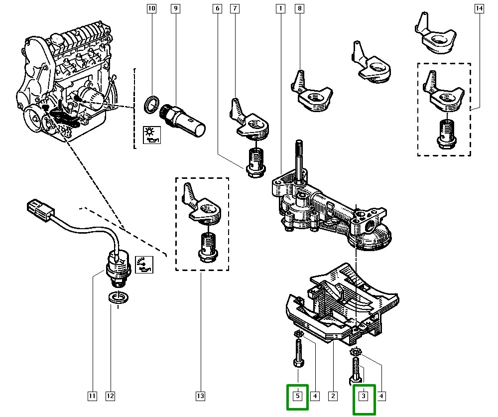 Parafuso de Aço Bomba de Oleo Renault Clio II - 7703001552 - Imagem 4