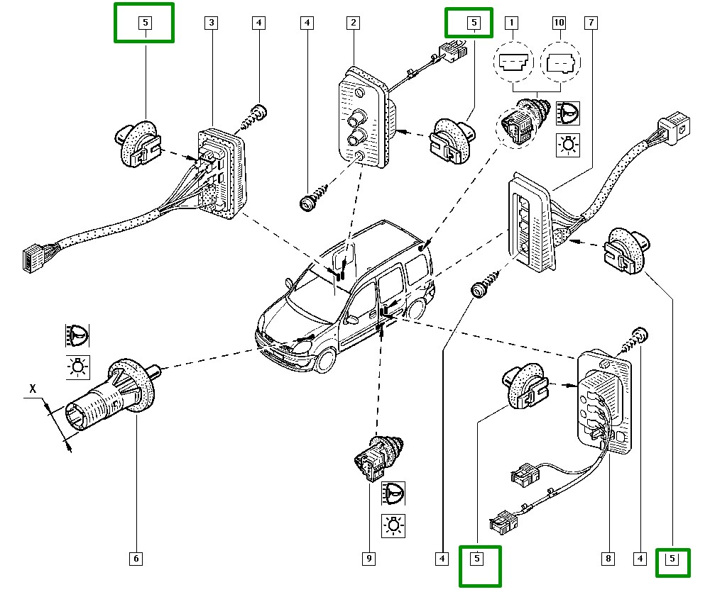 Presilha Plastica Fixação Renault Duster Master II - 7703077355 - Imagem 3