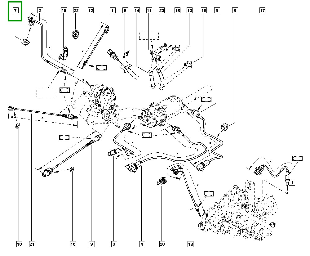 Presilha Plastica Fixação Renault Duster Master II - 7703077355 - Imagem 5