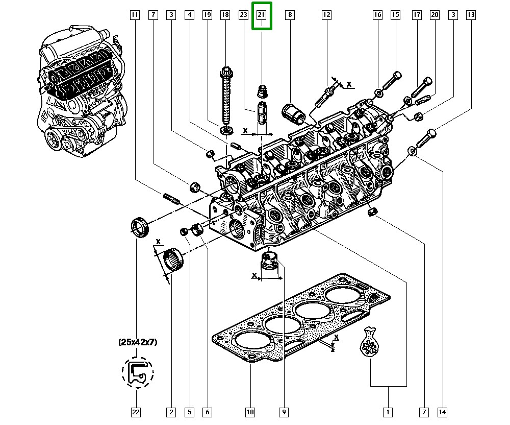 Retentor Guia Vedação Haste de Valvula Renault Clio III - 8200266369 - Imagem 5