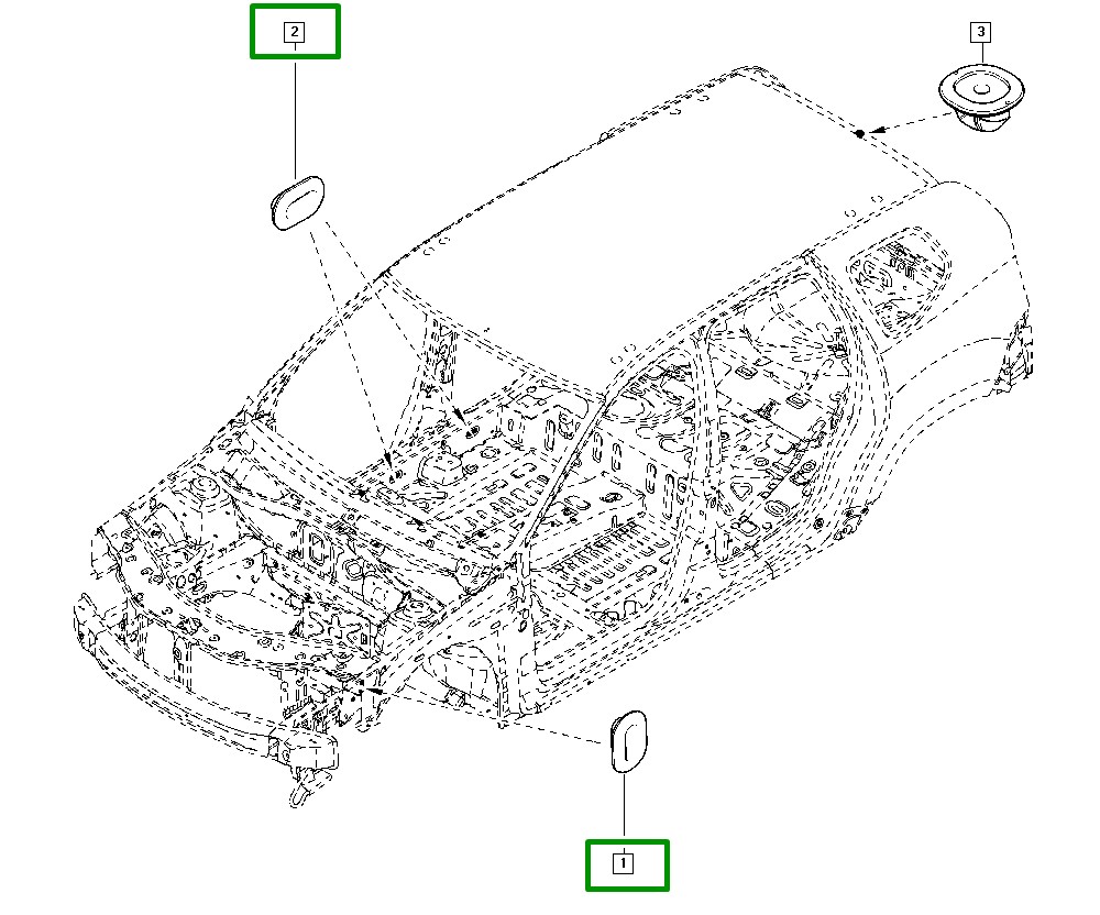 Tampão Borracha Interno Plug 6x12 Carroceria  Renault Duster - 7703074316 - Imagem 3