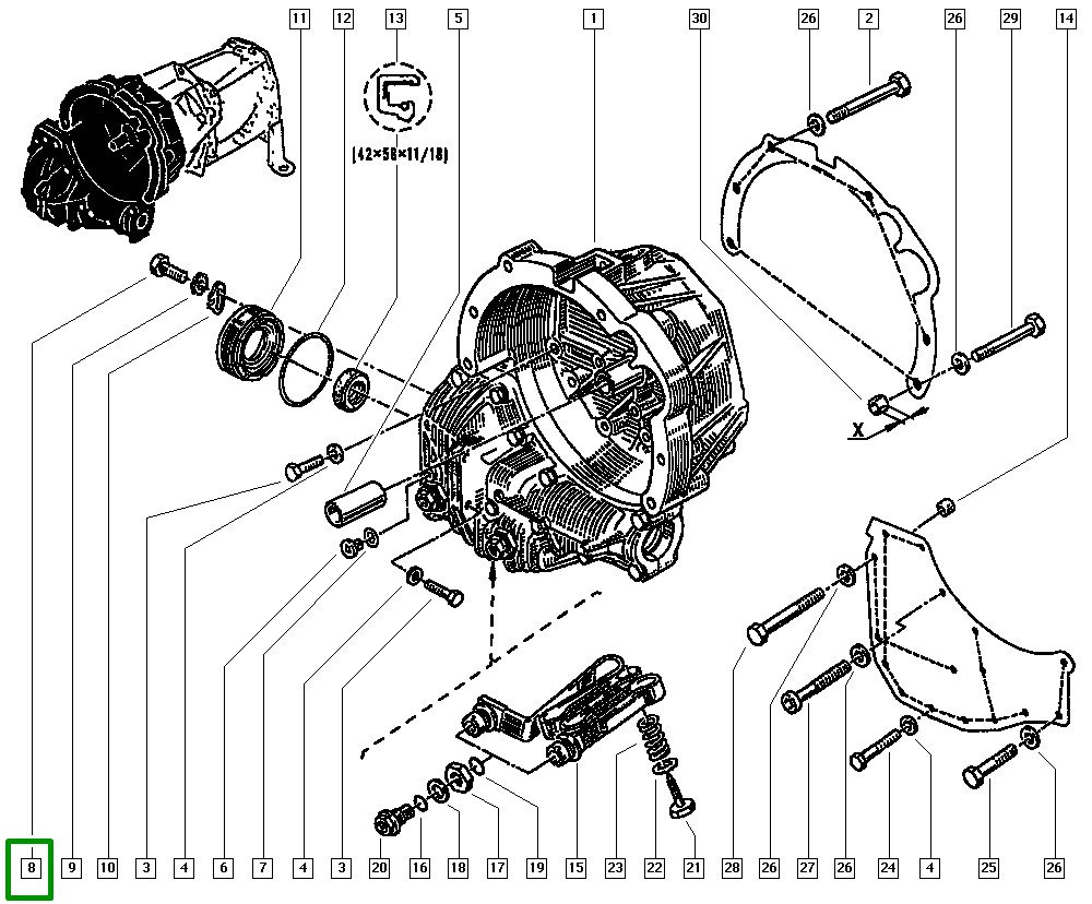 Parafuso de Aço Bomba de Agua Renault Master I - 7703001158 - Imagem 4