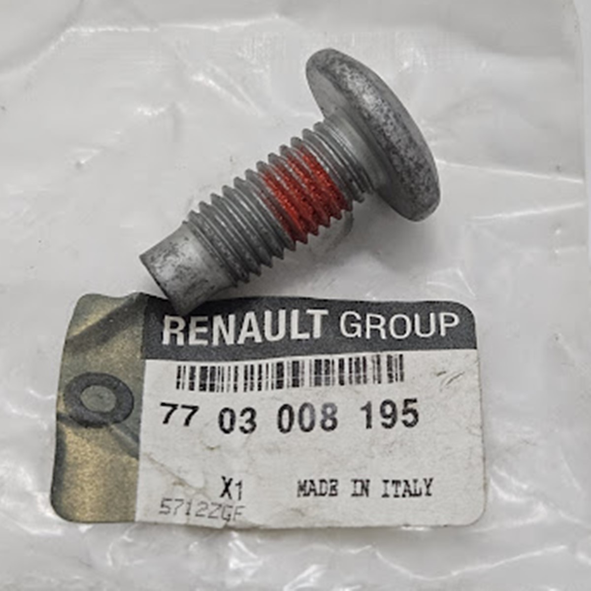 Parafuso de Aço Coluna de Direção Escamoteável Renault Symbol - 7703008195