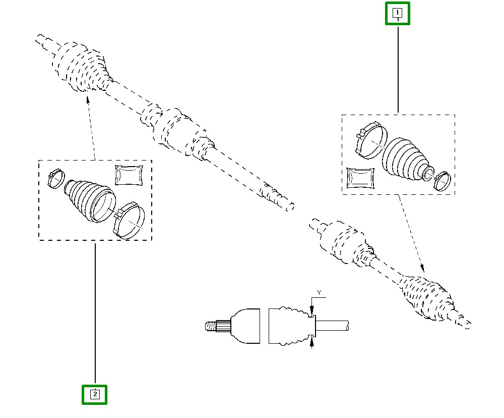 Coifa de Borracha Homocinetica Renault Trafic II - 7701207397 - Imagem 4