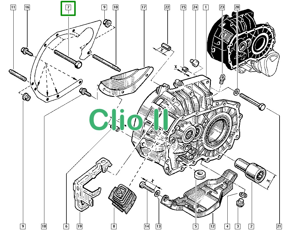 Parafuso de Aço Suporte Cabeçote Renault Master II - 7703002687 - Imagem 3