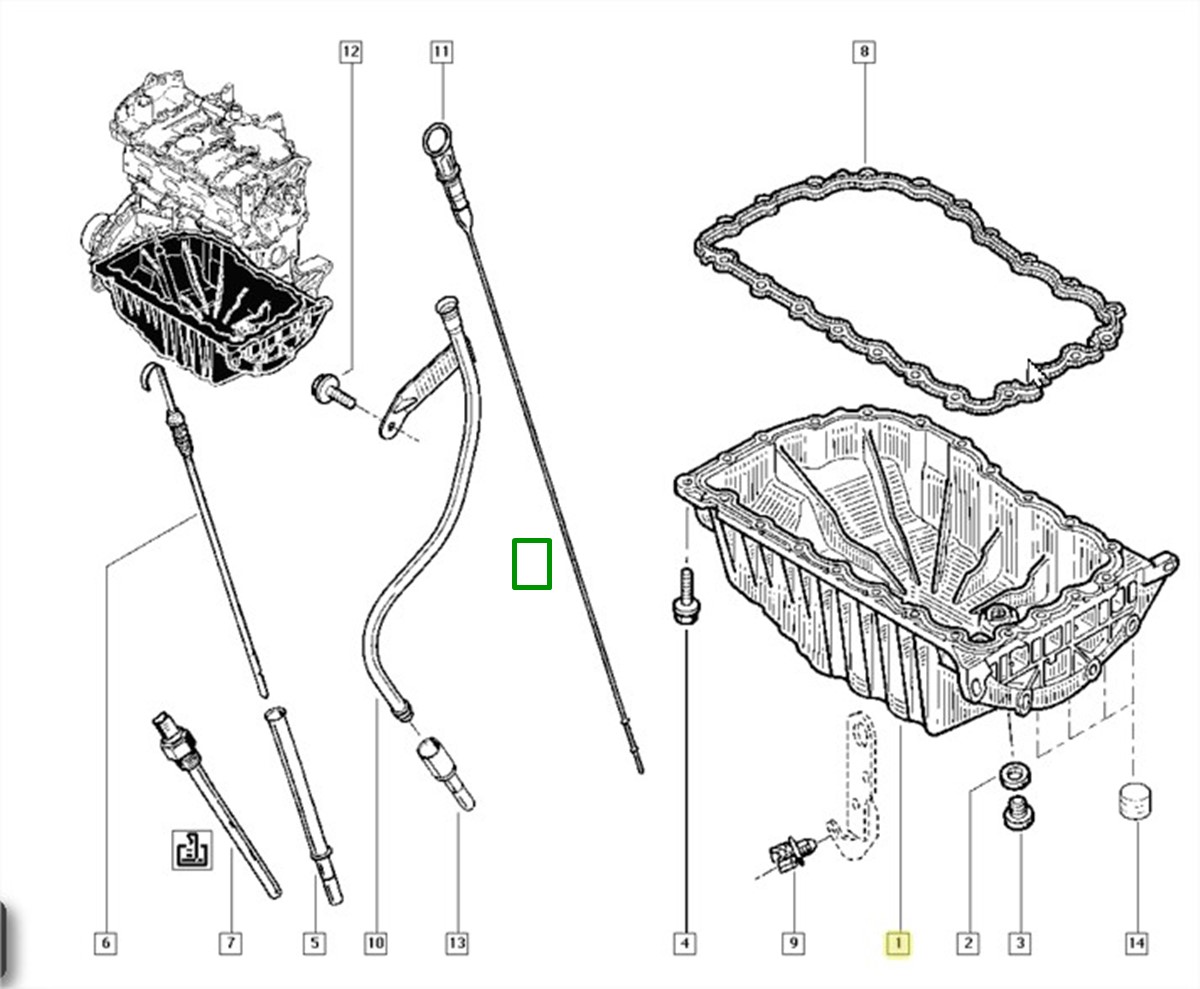 Carter do Oleo Renault Megane Scenic Fluence - 8200728381 - Imagem 3
