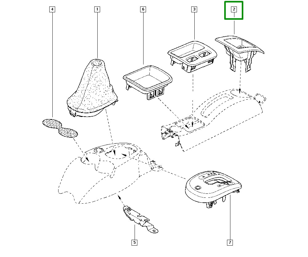 Moldura Dupla Botão Vidro Eletrico Renault Logan Sandero - 8200606509 - Imagem 4