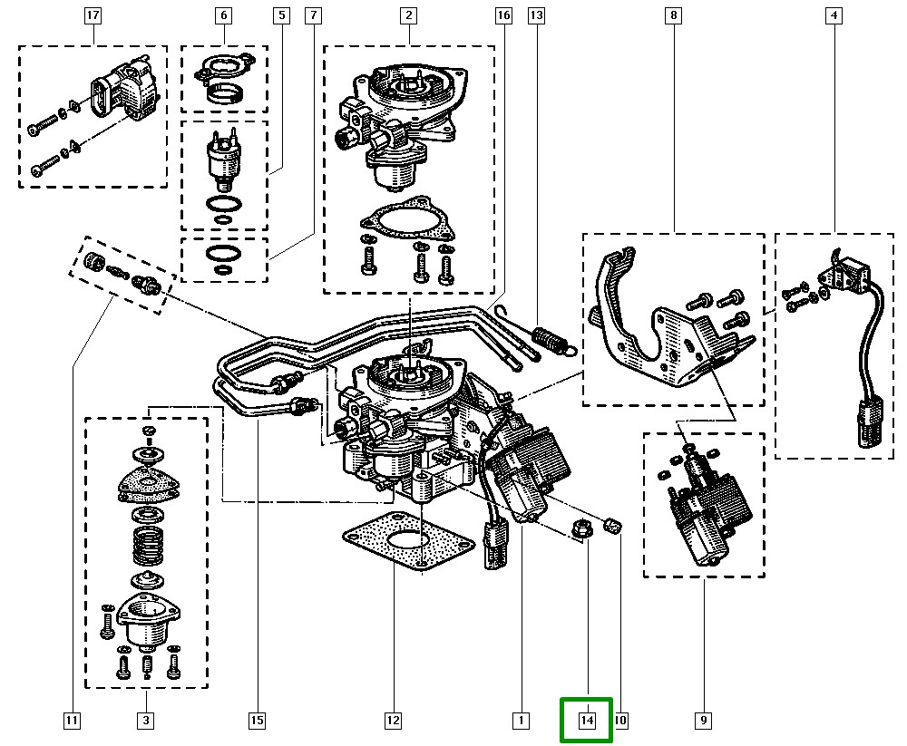 Porca de Aço M8-10 Escapamento Renault Master I - 7703033025 - Imagem 6