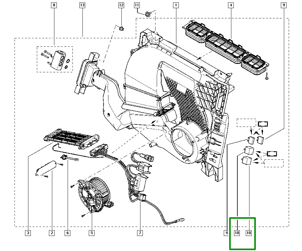 Rele Auxiliar 12v 70A Renault Megane - 8200587121 - Imagem 4