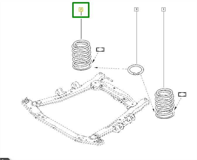 Mola de Aço Helicoidal Suspenção Dianteira Renault Logan - 540102851r - Imagem 4
