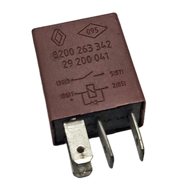 Rele Auxiliar Farois 4 Pinos 12v 20a Renault Logan Sandero I - 8200263342
