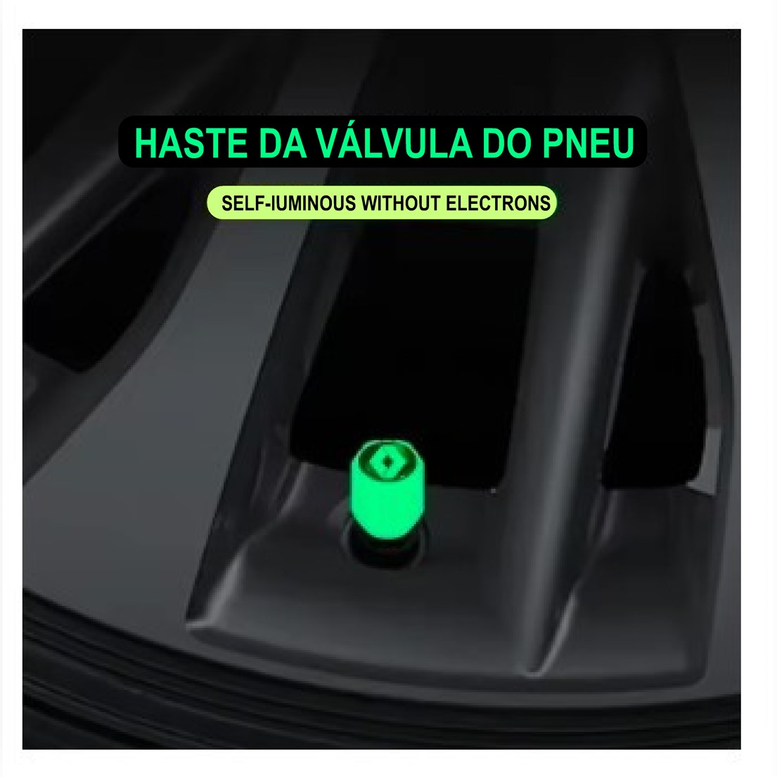 4 Hastes Valvula do Pneu Fluorescente Renault Clio - HVP001 - Imagem 4